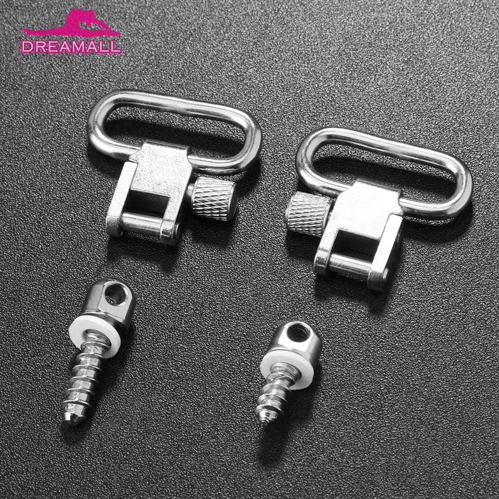 2pcs QD Quick Detach Stainless Steel Rifle Gun Sling Swivels with Studs