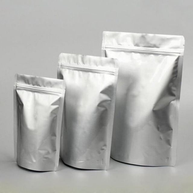 Aluminium foil standup ziplock bag 50pcs/ temp resistance (thick