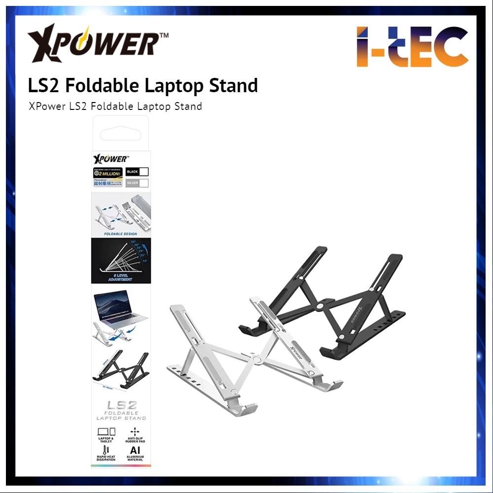 XPower LS2 Foldable Laptop Stand Shopee Malaysia