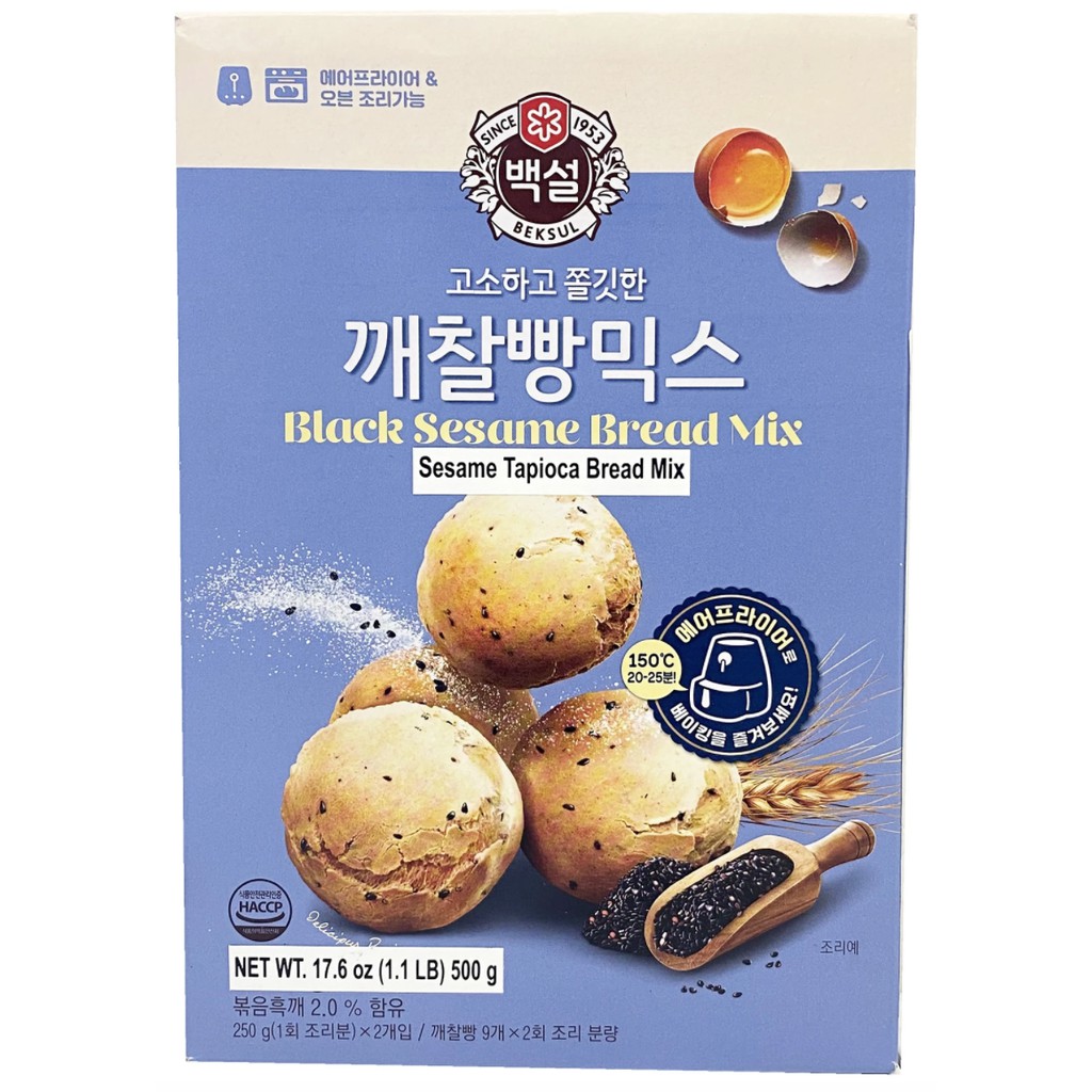 KR194 CJ BEKSUL Korea Black Sesame Tapioca Bread Mix 500g Shopee Malaysia