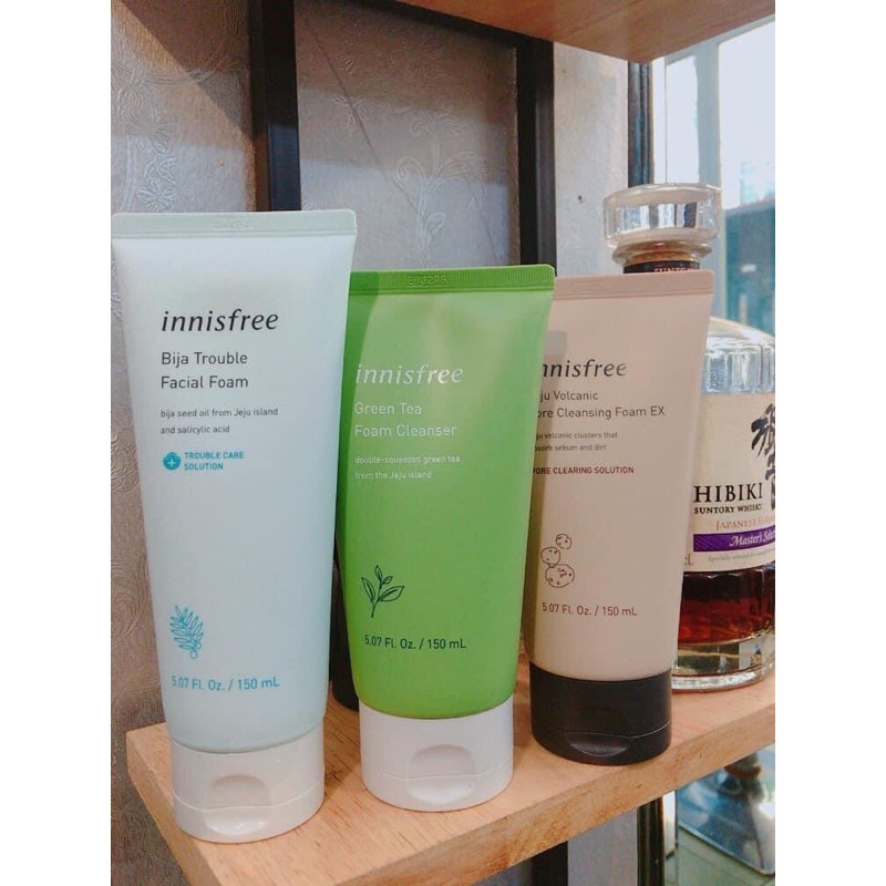 INNISFREE FACE WASHING MILK GREEN TEA, BIJA, TRO KOREAN GENUINE FIRE