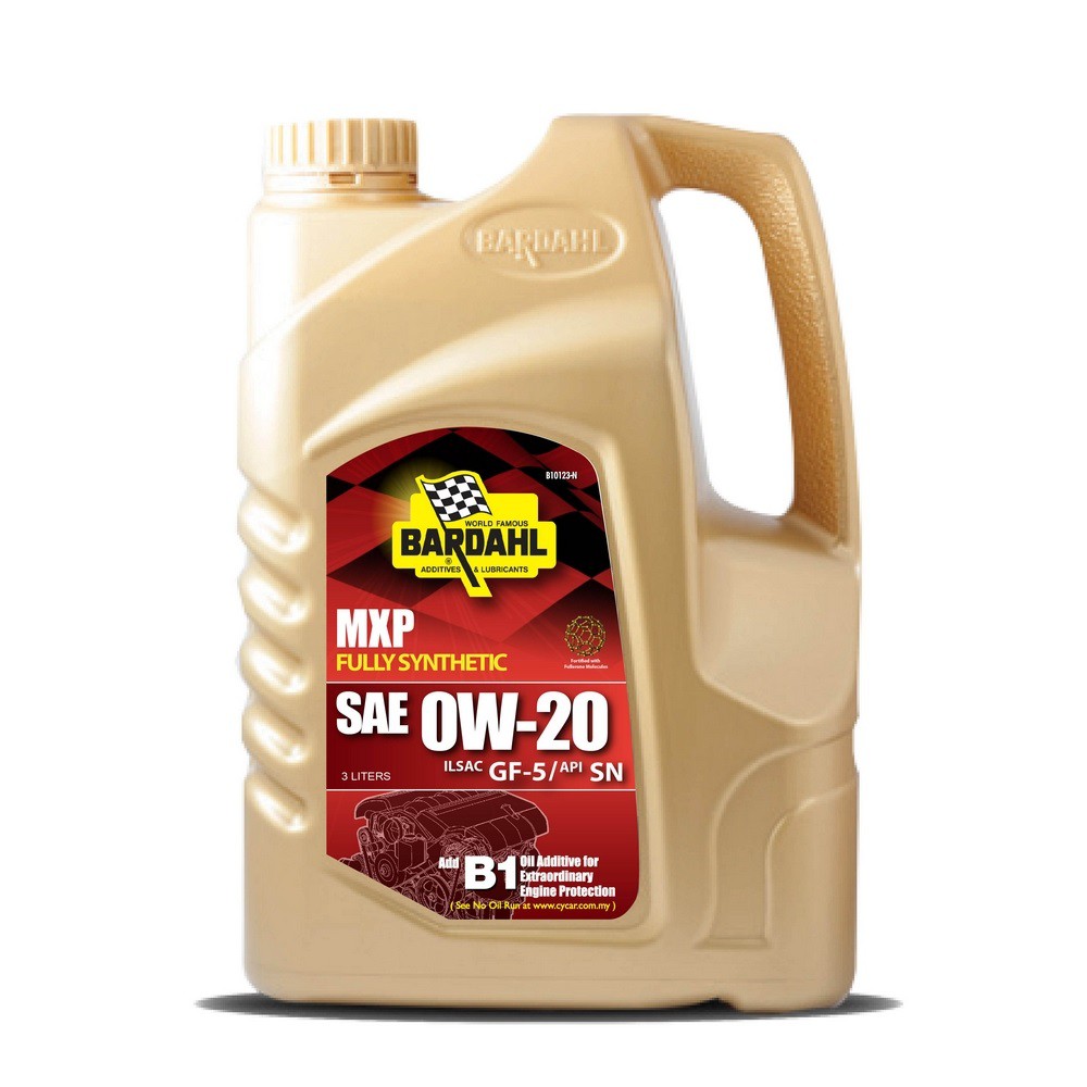 BARDAHL FULLY SYNTHETIC SAE 0W20 (SN/ILSAC GF-5) ENGINE OIL 3 LITERS