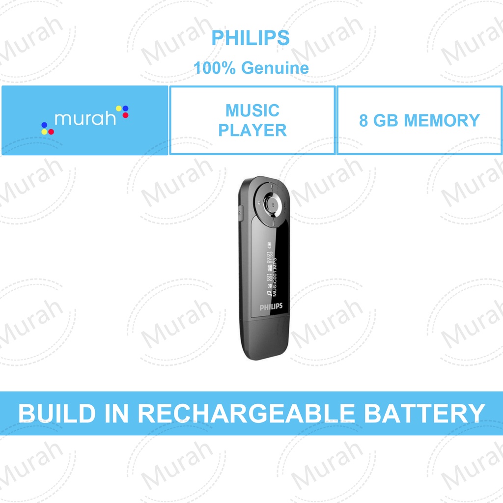 SA1208 MP3 PLAYER + FM RADIO (PHILIPS) Shopee Malaysia