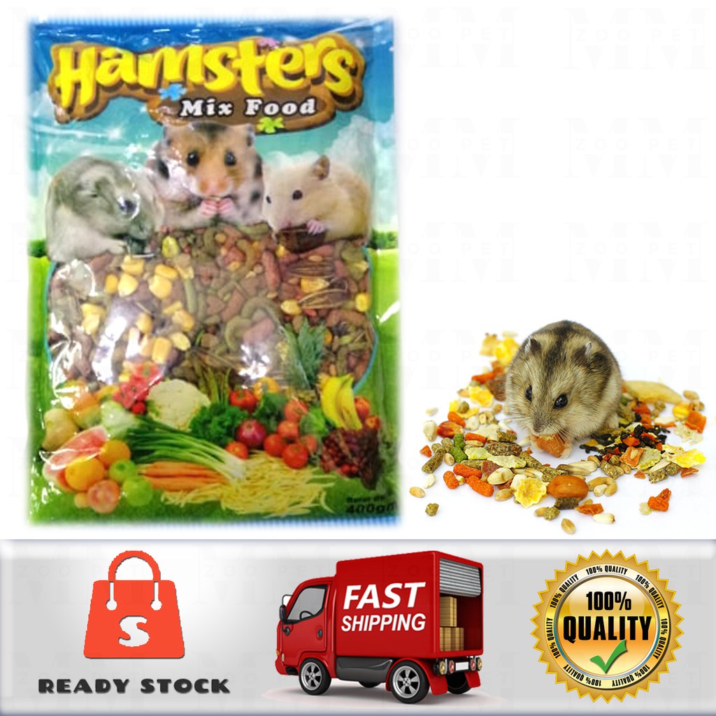 Hamster Mix Food / Hamster Food / Makanan Hamster 400g Shopee Malaysia