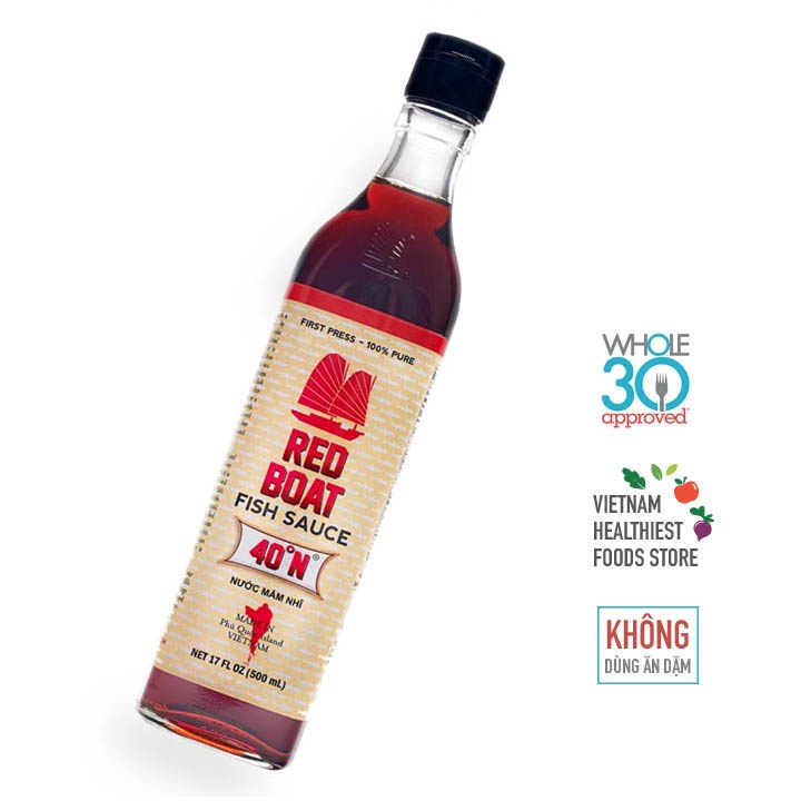 Red Boat Fish Sauce Phu Quoc Traditional Fish Sauce 40N Natural