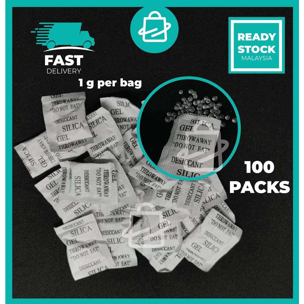 100 packs Silica Gel Absorb Moisture or Absorb Moisture Keep Dry