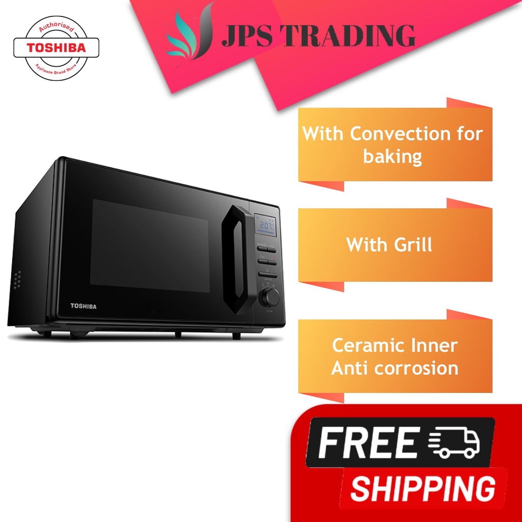 [Free Shipping] Toshiba Microwave Oven MW2AC26TF(BK) 26L With Convection Function (Baking