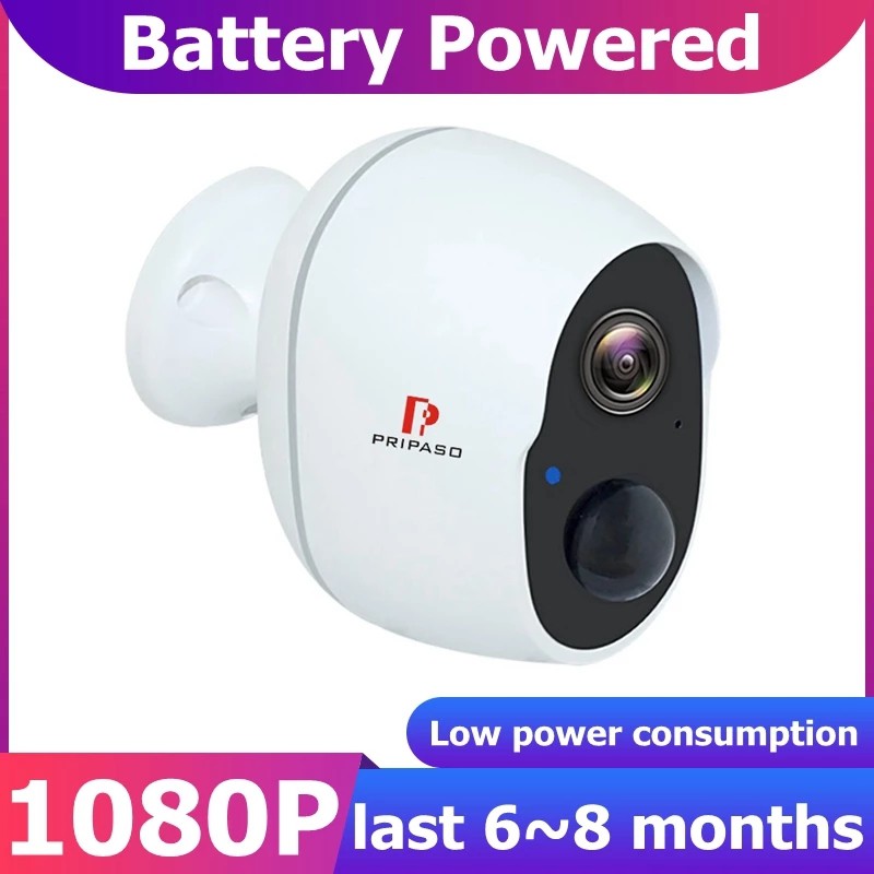 1080p Battery Wireless Surveillance Camera With Wifi Home external
