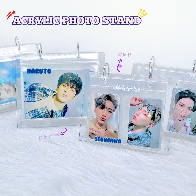[READY STOCK] KPOP ACRYLIC PHOTO STAND [HIGH QUALITY] PHOTOCARD STAND