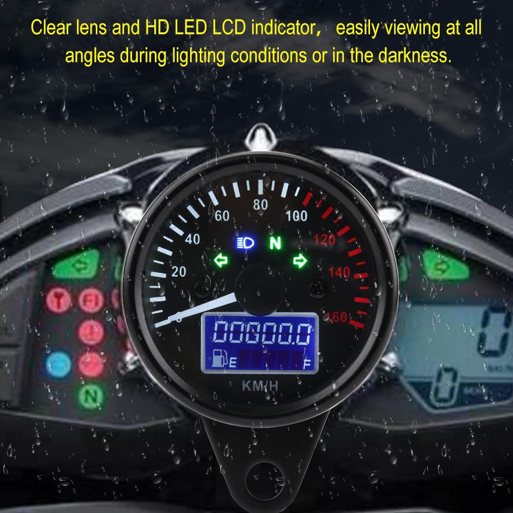 🔥【HOT】🔥 LED LCD Speedometer Universal 0160KM/H Motorcycle Digital