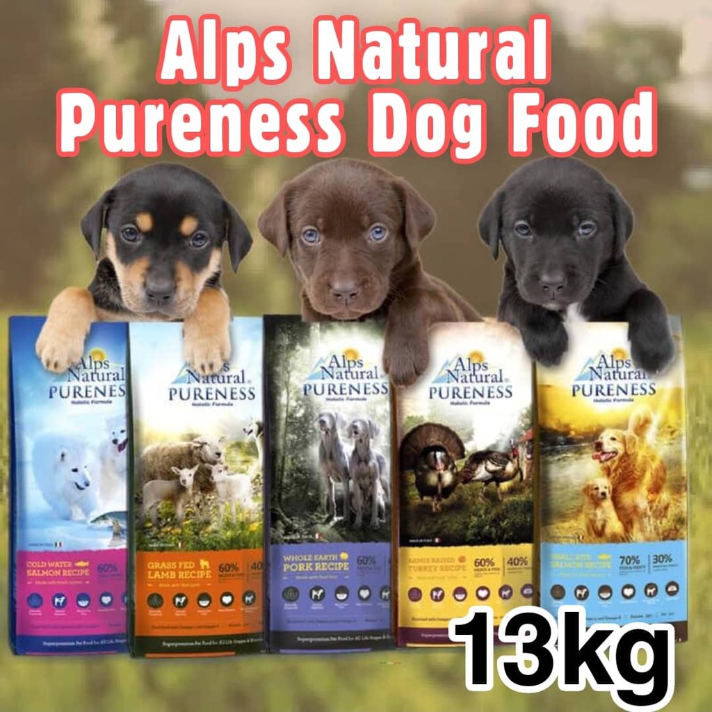 Alps Natural Pureness Holistic Dog Dry Food For All Life Stage 13kg
