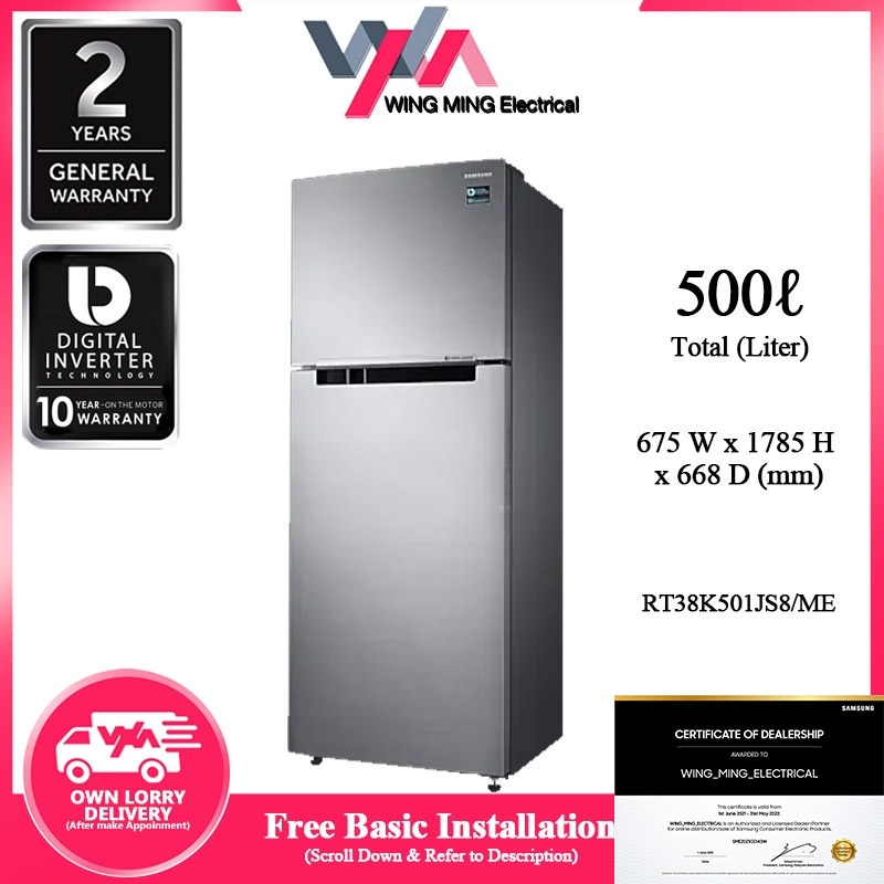 Samsung 500L Refrigerator Top Mount Freezer Digital Inverter Tech