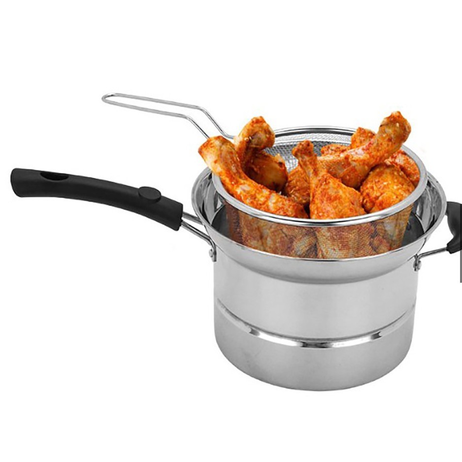 Stainless Steel Multi Usage Cooking Pot/Deep Fry/Steam/Stew (4 Pcs x