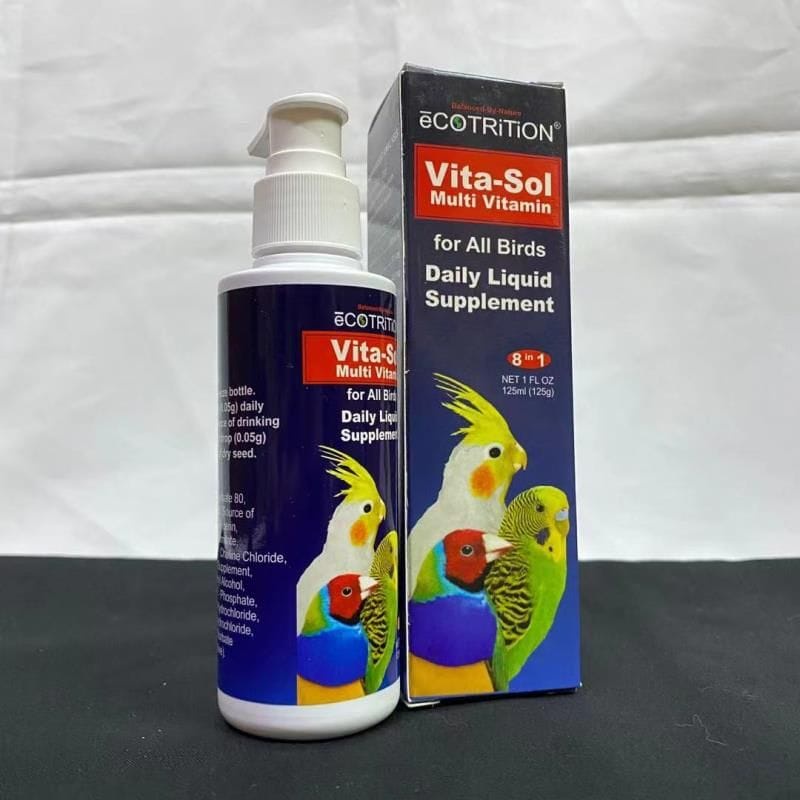 Vita Sol Daily Multivitamin Supplement 125ml BIRD SUPPLEMENT/ VITAMIN