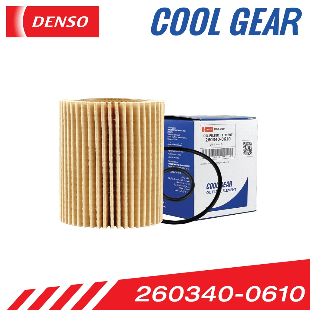 DENSO COOL GEAR Oil Filter for Toyota ( 04152YZZA3 ) 2603400610