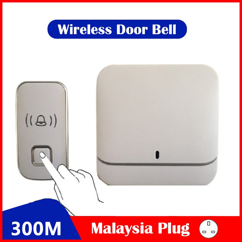 Waterproof Wireless Doorbell 300m Range Smart Home Door Bell Malaysia