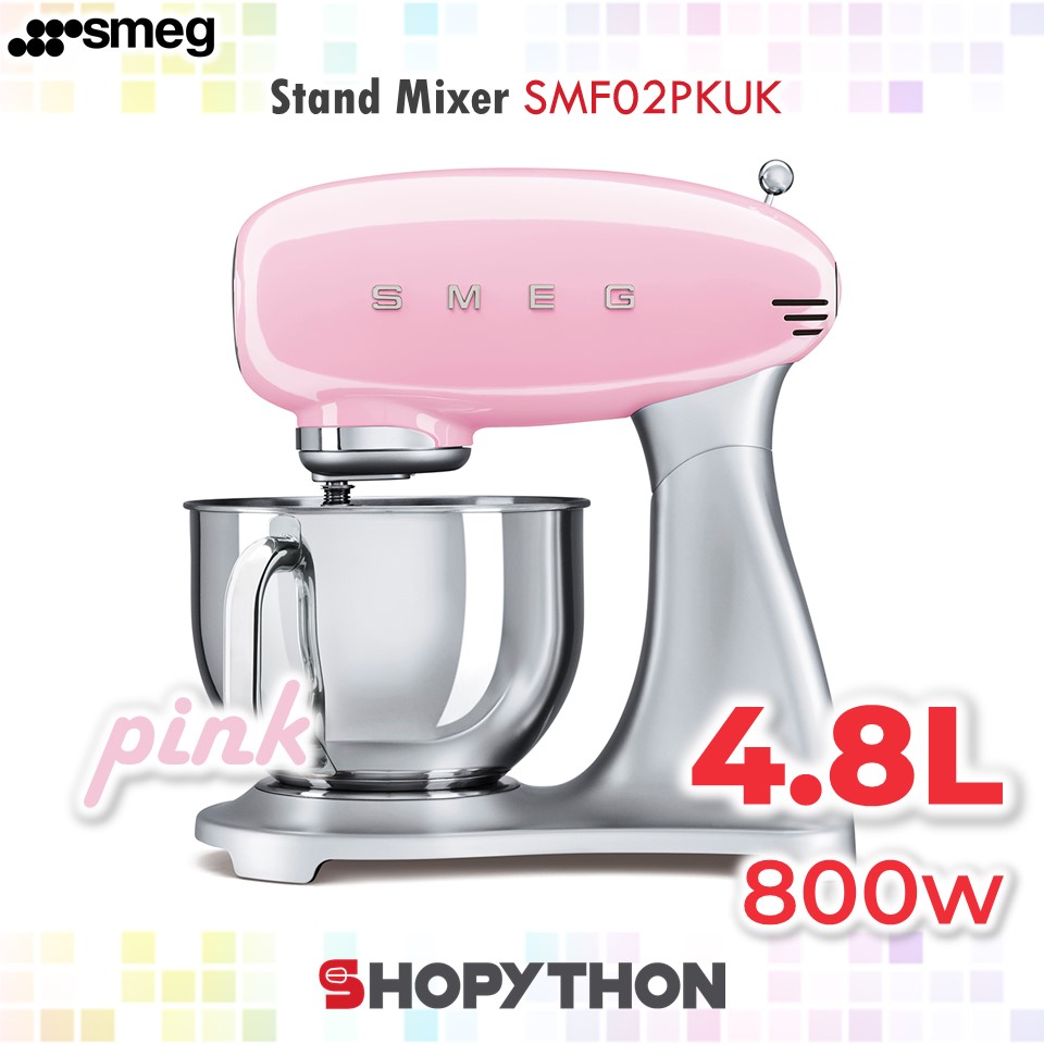 SMEG Stand Mixer Pink (4.8L/800W) SMF02PKUK Shopee Malaysia