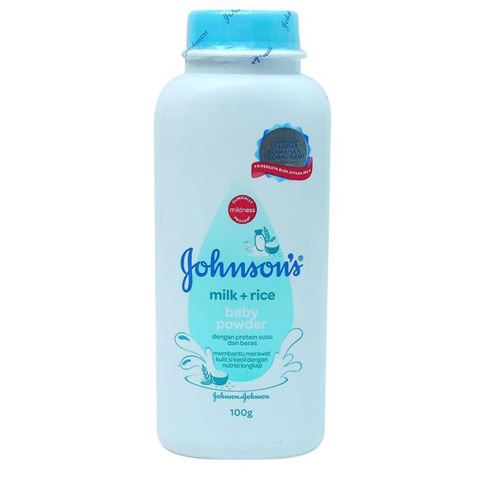 Johnson's Baby Powder Milk+Rice (100g) Shopee Malaysia