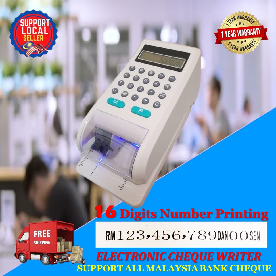 MALAYSIA READY STOCK ELECTRONIC CHECKWRITER MACHINE / CHEQUE WRITER