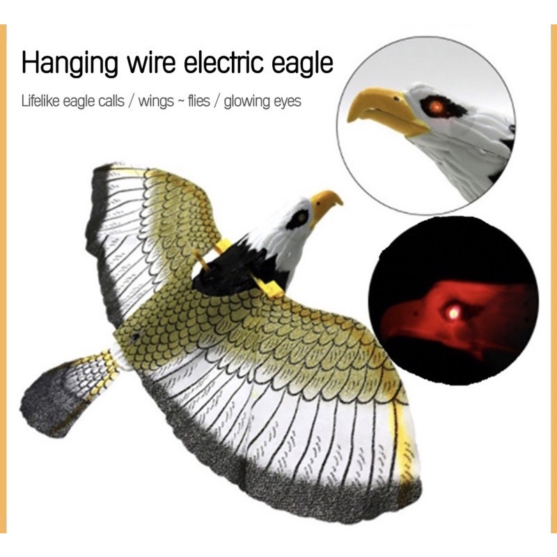 Bird Repellent Hanging Eagle Flying Bird Scarer Garden Decoration Portable Flying Bird Garden