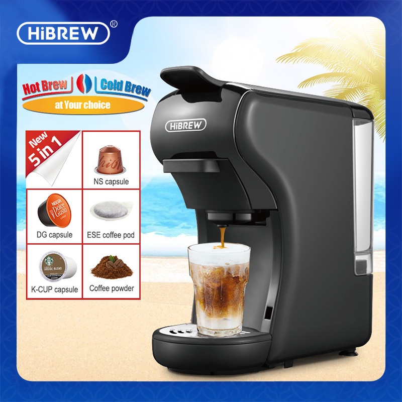 HiBREW 5 in1 Hot/Cold Espresso Coffee Machine /Capsule coffee maker for