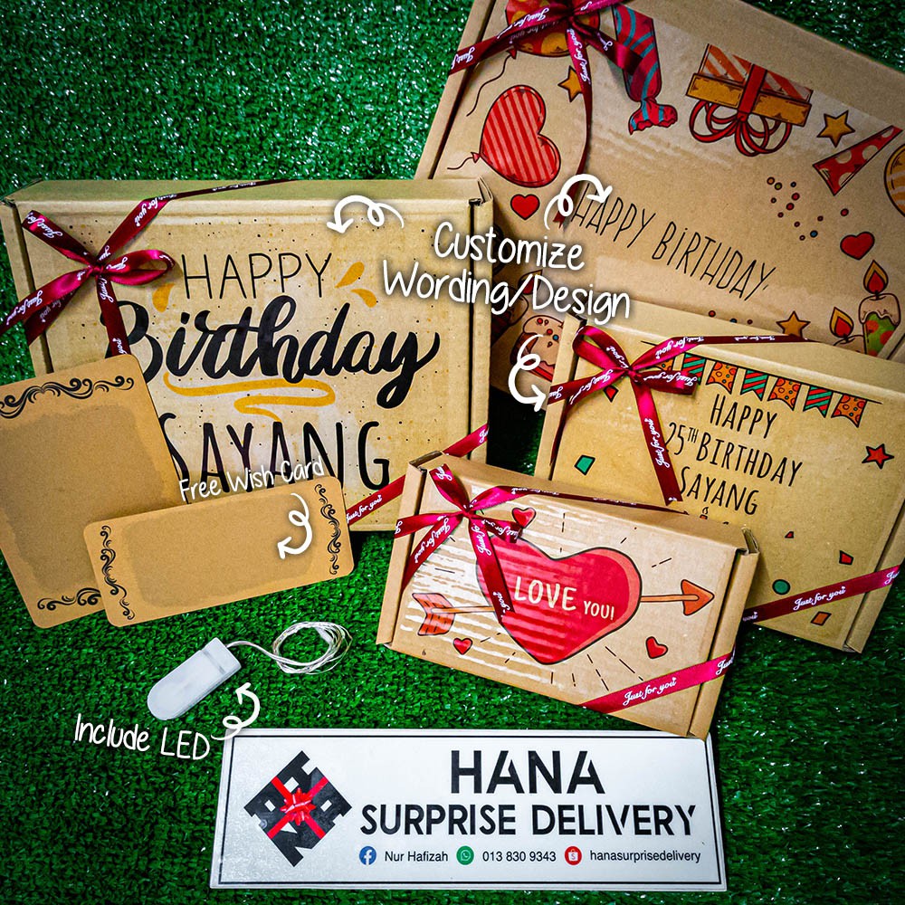 🎁 HANA SURPRISE BOX 🎁 CHOCOLATE GIFT BOX / KOTAK HADIAH COKLAT/ SURPRISE BOX MURAH / SENDING