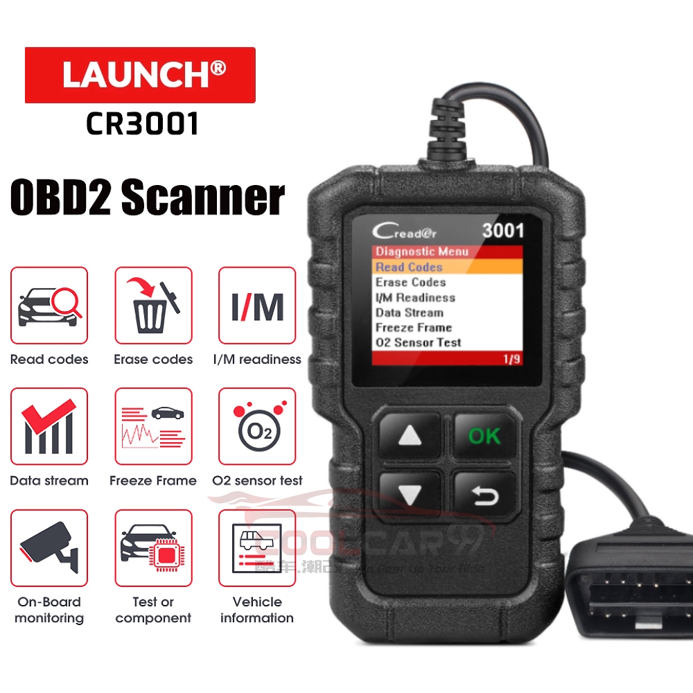 Nexus Car X431 Launch CR3001 OBD2 Scanner OBDII Reader Code Reader Car