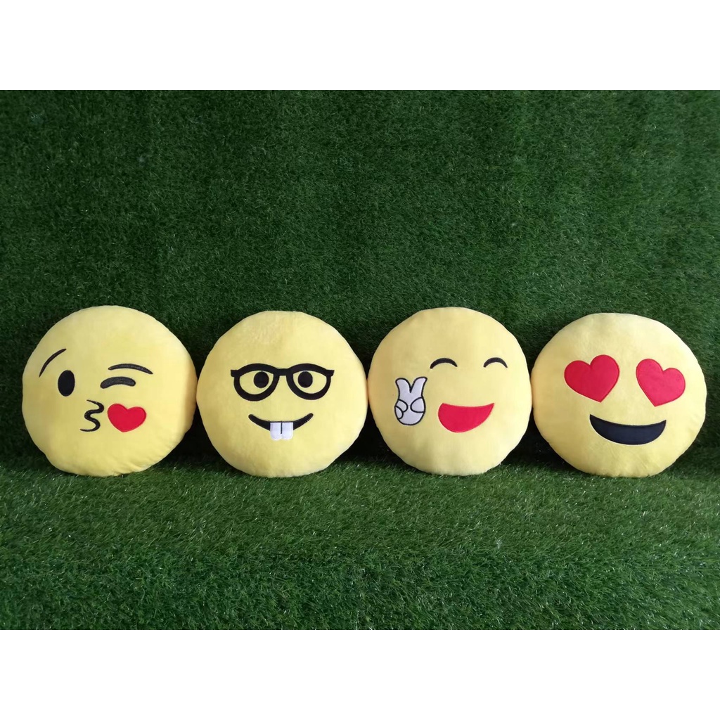 35cm Pillow Emoji cartoon Bolsters Cute Soft pillow Shopee Malaysia