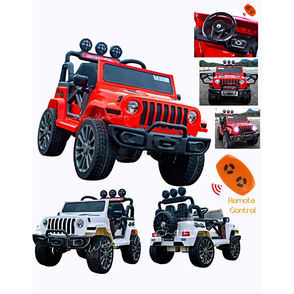 Large JEEP Kid Electric Kids Ride On Car 12V 2Seats With Remote Control