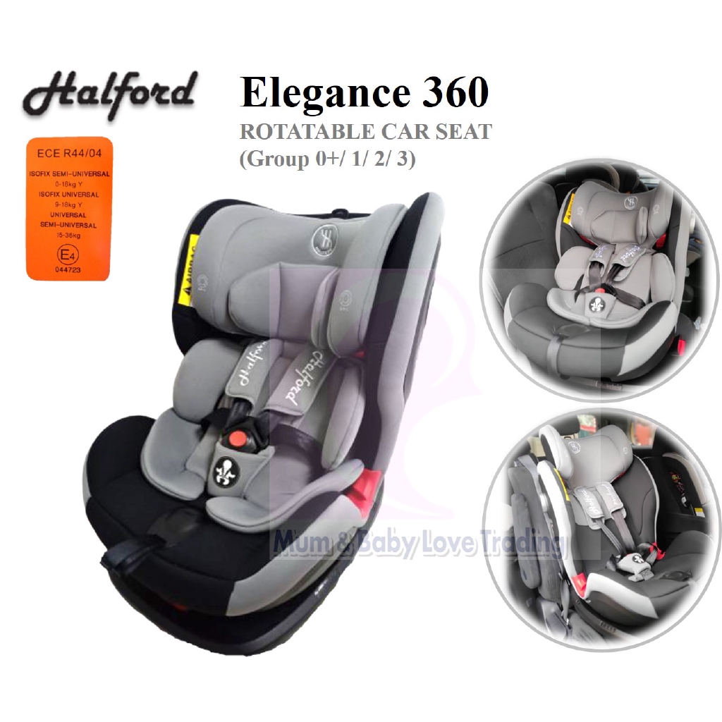 Halford Elegance 360 Spin Baby Car Seat with Isofix System (Newborn