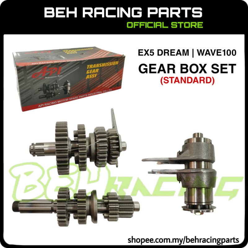 API TRANSMISSION GEAR BOX SET (STANDARD) EX5 DREAM/ WAVE100/ EX5 CLASS
