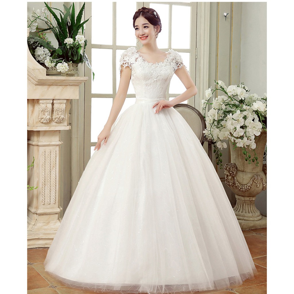 Wedding Dress Gaun Pengantin Simple Model Gaun Pengantin
