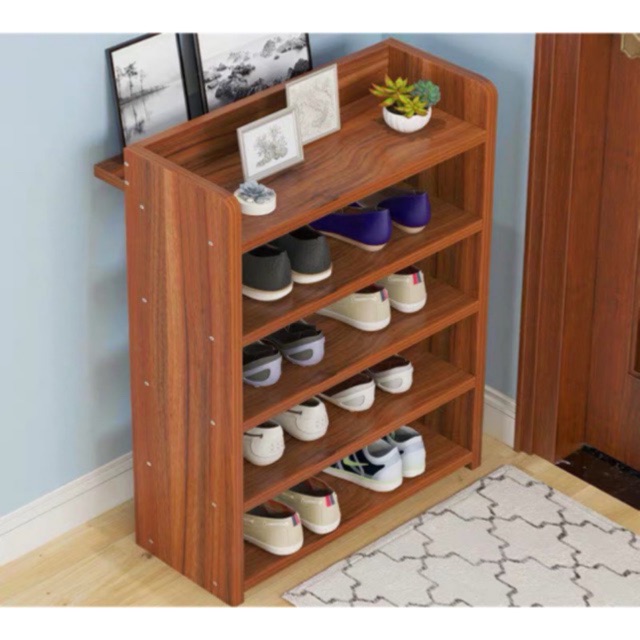 Shoe Rack Shoes Kasut Rak 5 Layer 4 Grid Simple Modern Storage