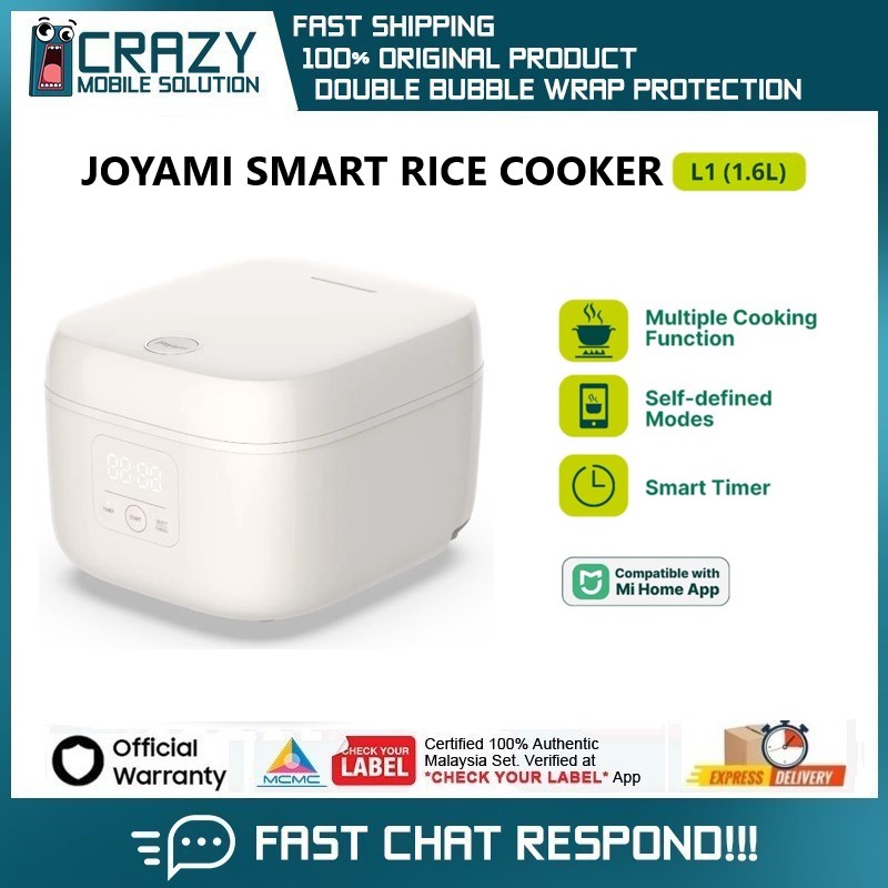 JOYAMI Smart Rice Cooker L1 (Multiple Cooking Function, Smart Timer