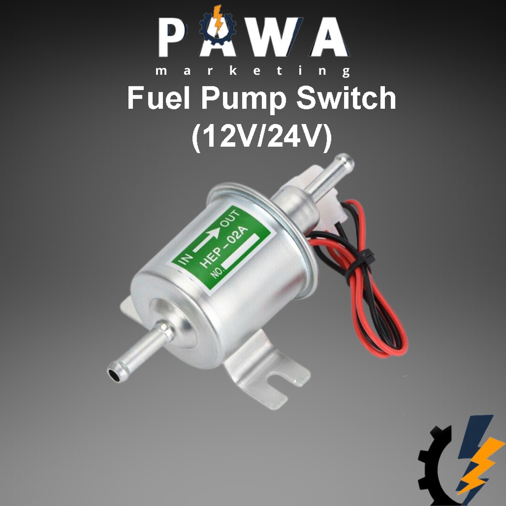 Pawa Fuel Pump Switch Universal 12V/24V Electric Fuel Pump Low Pressure