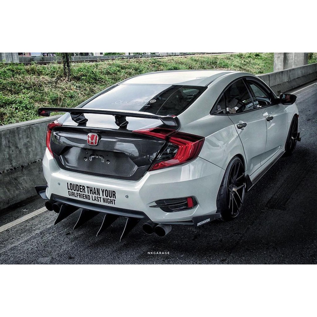 Honda Civic fc Varis Spoiler Design High Grade Metarial READY STOCK