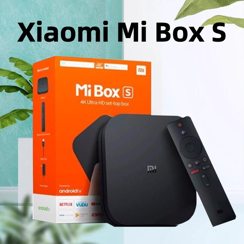 XIaomi Mi Box S 4K HDR Android TV Box With Google Assistant Media