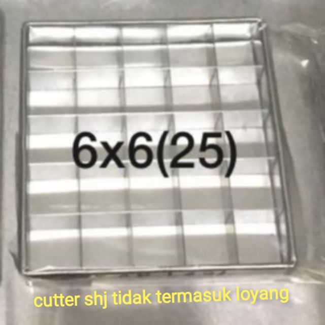 CUTTER BROWNIES SAHAJA TANPA LOYANG SAIZ 6X6" 25PCS Shopee Malaysia