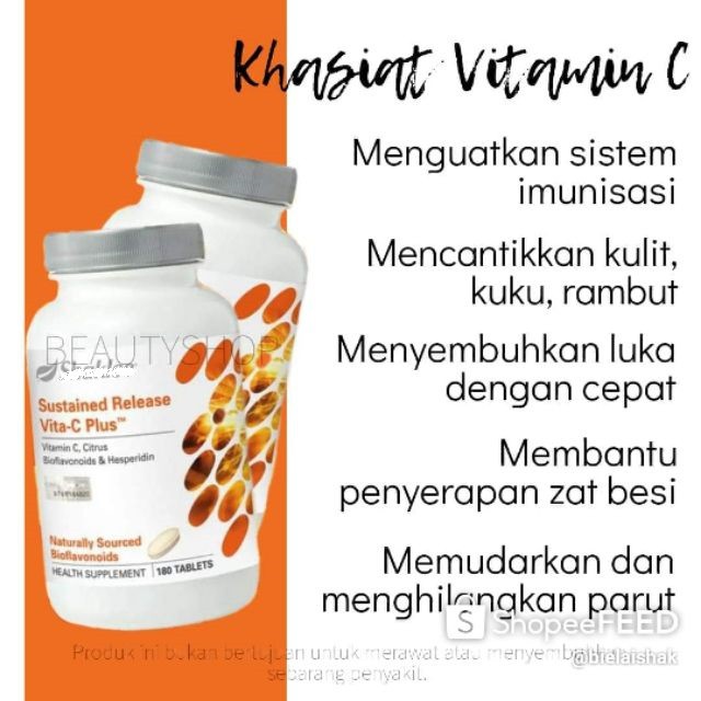 Khasiat Vitamin C Shaklee kanzcae