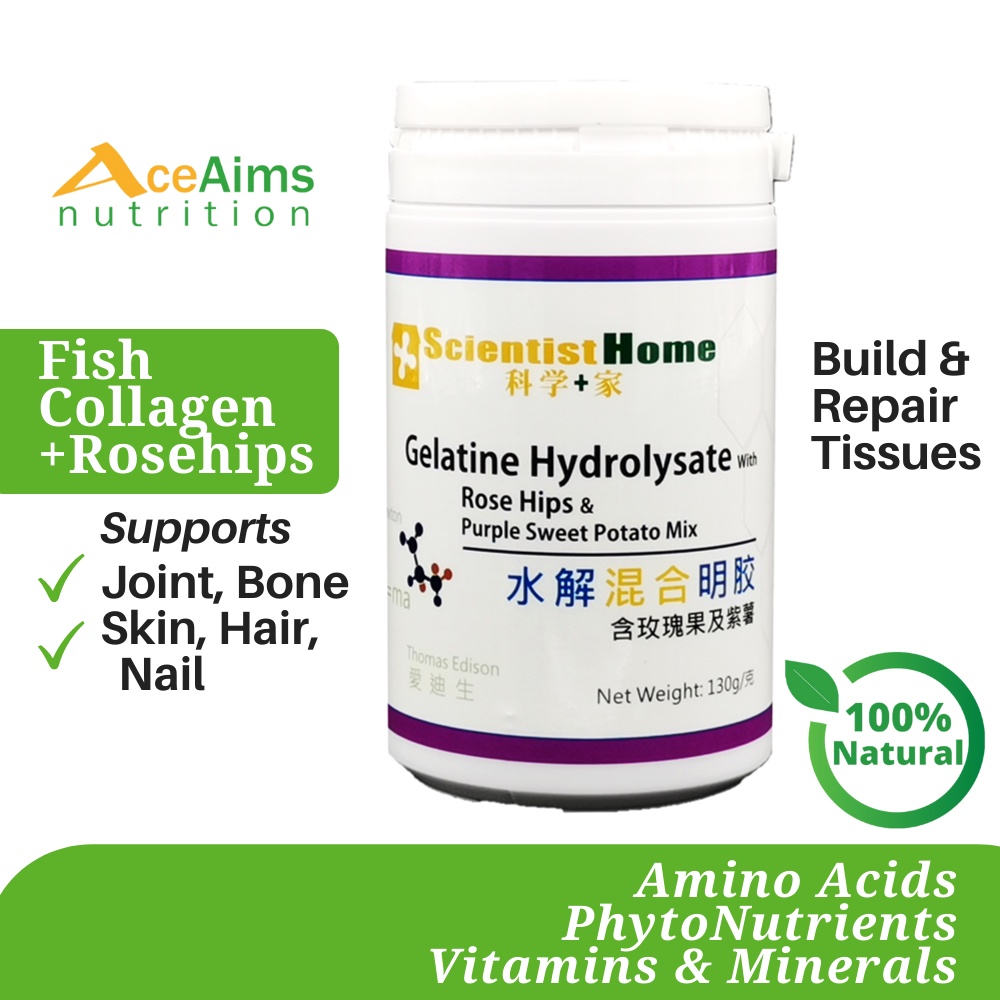 SCIENTIST HOME Gelatine Hydrolysate + Rose Hips 130g Bone Joint