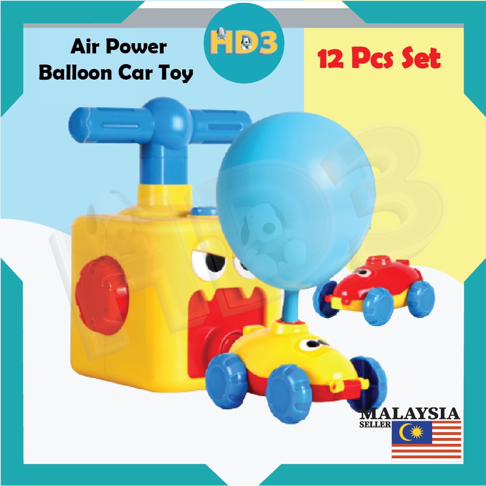 Permainan Kereta Belon Budak Children Kids Air Power Balloon Toy Car
