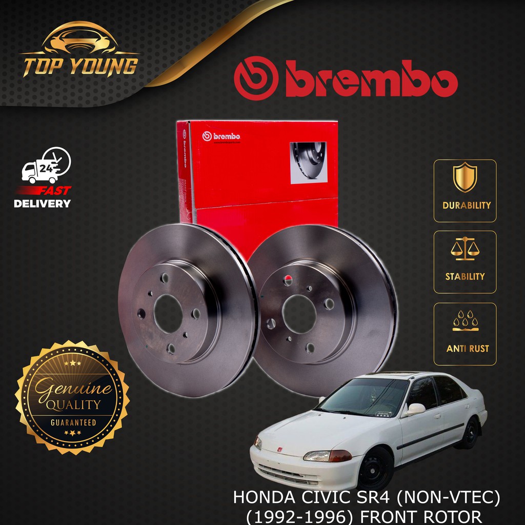 BREMBO HONDA CIVIC SR4 (NONVTEC) (19921996) FRONT (FRT) (FW) (DEPAN