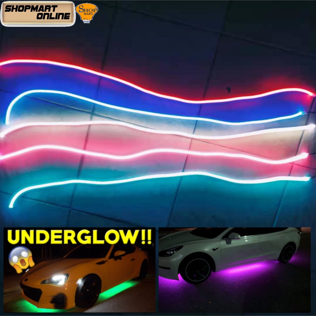 Car Underglow Neon Light Flexible Led Strip Led Tube Engine Hood Front Grille Led Light