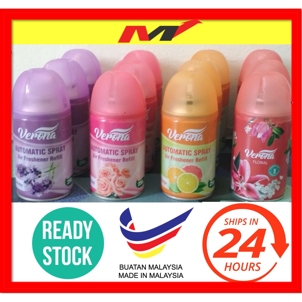 Verona Automatic Spray Air Freshener Refil/ pewangi rumah/ Pewangi