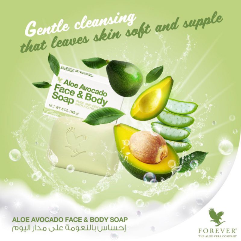 Forever Living Aloe Avocado Face and Body Soap,Soap Ready stock Shopee Malaysia