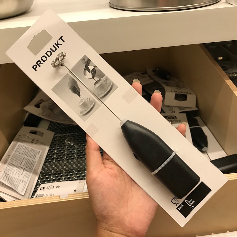 Ikea Milk Frother PRODUKT milk frother, Black 1pcs Shopee Malaysia