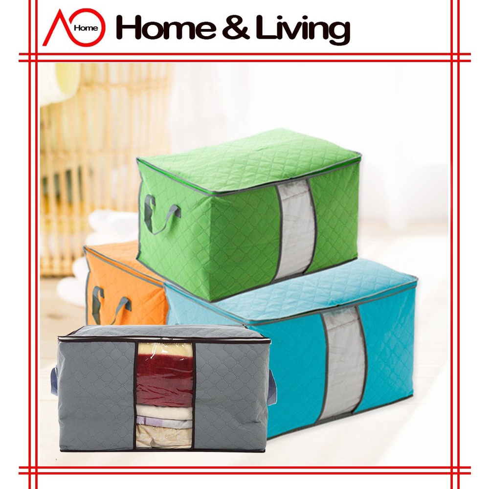 AO Home 65L Large Storage Bag Box for Clothes Quilt Duvet Laundry