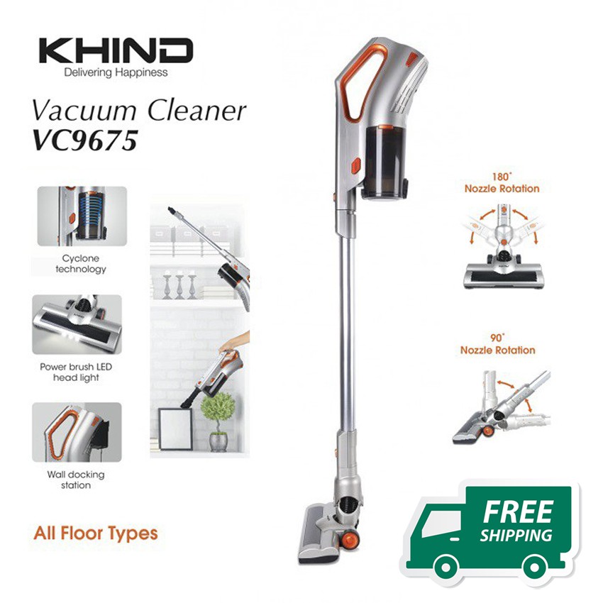 Khind Cordless Vacuum Cleaner 2 in 1 Stick & Handheld VC9675 Shopee