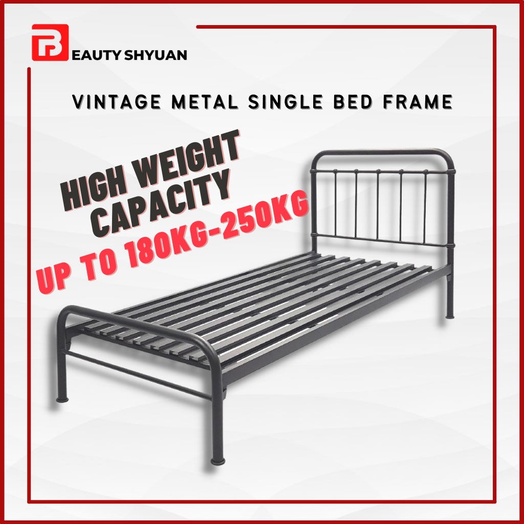 VINTAGE Single Size Bedframe Single Bed Frame Single Divan Single Katil