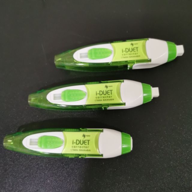 TOYO iDuet Correction Tape with Eraser(no refill/with refill) Shopee